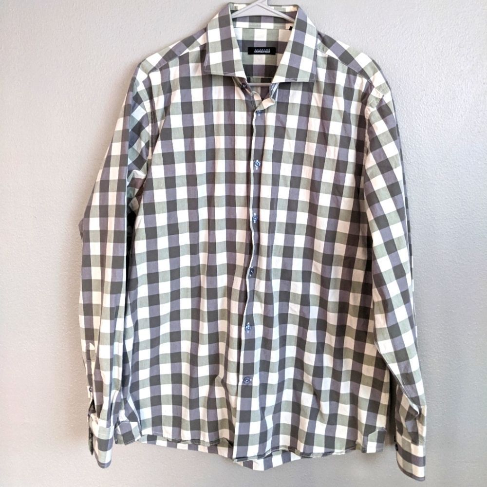 Cotton Plaid Button Up